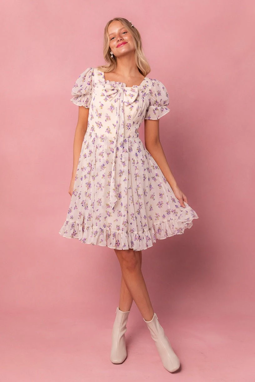 Dolly Dress in Violet Rose Dolly Dress In Violet Rose -Ivy City Co dolly 5 835453