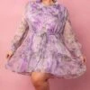 Eleanor Dress In Purple Floral - FINAL SALE -Ivy City Co eleanor purple 2 445110