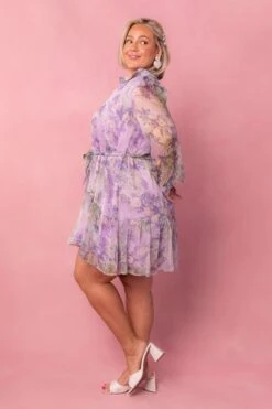 Eleanor Dress In Purple Floral - FINAL SALE 5 Eleanor Dress In Purple Floral - FINAL SALE -Ivy City Co eleanor purple 3 675748