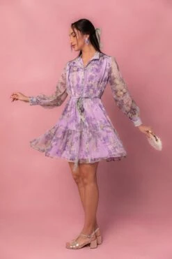Eleanor Dress In Purple Floral - FINAL SALE 8 Eleanor Dress In Purple Floral - FINAL SALE -Ivy City Co eleanorpurple 03 828727