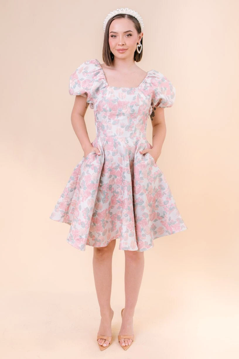 Ivanna Dress in Pastel Floral - FINAL SALE Ivanna Dress In Pastel Floral - FINAL SALE -Ivy City Co fairytale studio S23 16 889047