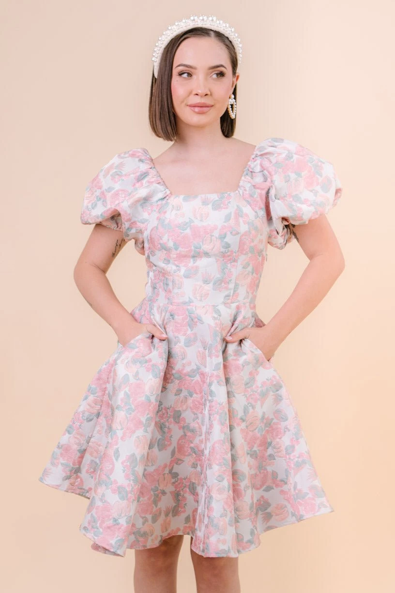 Ivanna Dress in Pastel Floral - FINAL SALE Ivanna Dress In Pastel Floral - FINAL SALE -Ivy City Co fairytale studio S23 17 290548