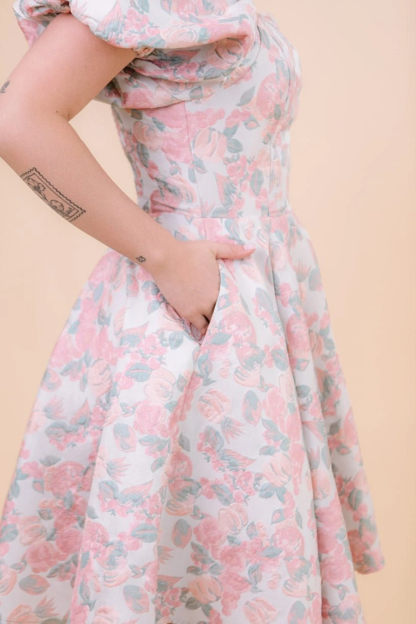 Ivanna Dress in Pastel Floral - FINAL SALE Ivanna Dress In Pastel Floral - FINAL SALE -Ivy City Co fairytale studio S23 20 857237