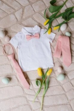 Boys Max Tie In Spring Pink