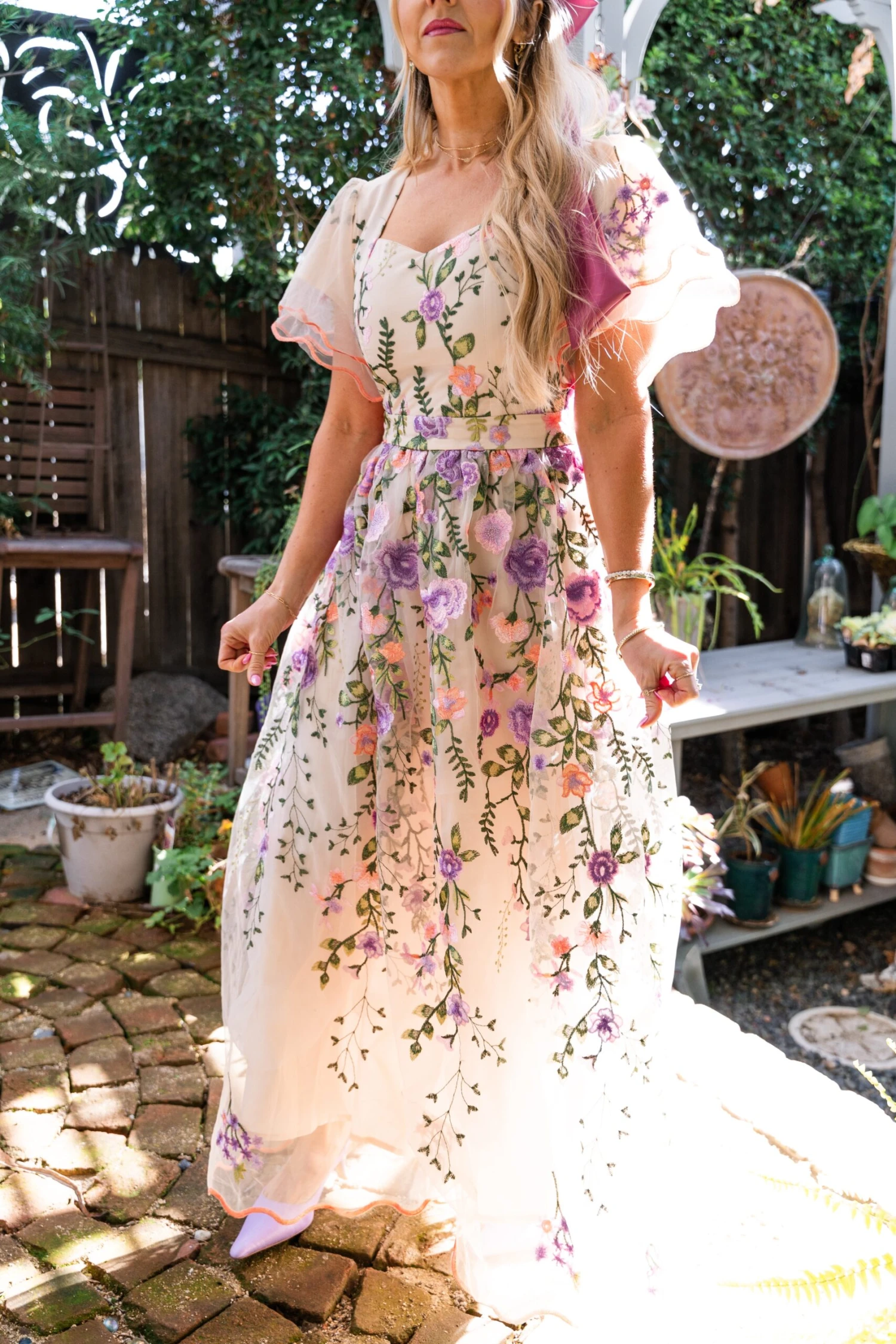 Flora Dress in Pastels Flora Dress In Pastels -Ivy City Co flora EASTER2 CAGardens 03 scaled