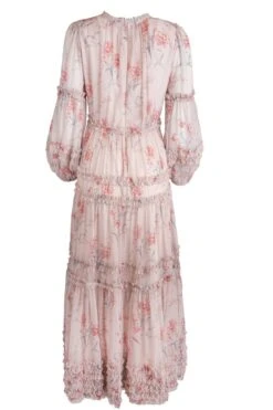 Geneva Dress In Mauve Floral -Ivy City Co geneva mauve backcopy 790323