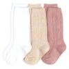 Cable Knit Knee High Sock 3-Pack -Ivy City Co girlhood cable kneehigh