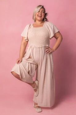 Indie Jumpsuit In Lavender Gingham -Ivy City Co indie Studio Easter24 2 553113