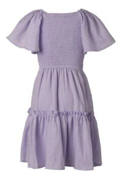 Mini Lennon Dress In Lavender -Ivy City Co lennon purple mini back 557999