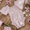 Baby Lennon Romper In Dusty Pink -Ivy City Co lennonbaby 1 392916