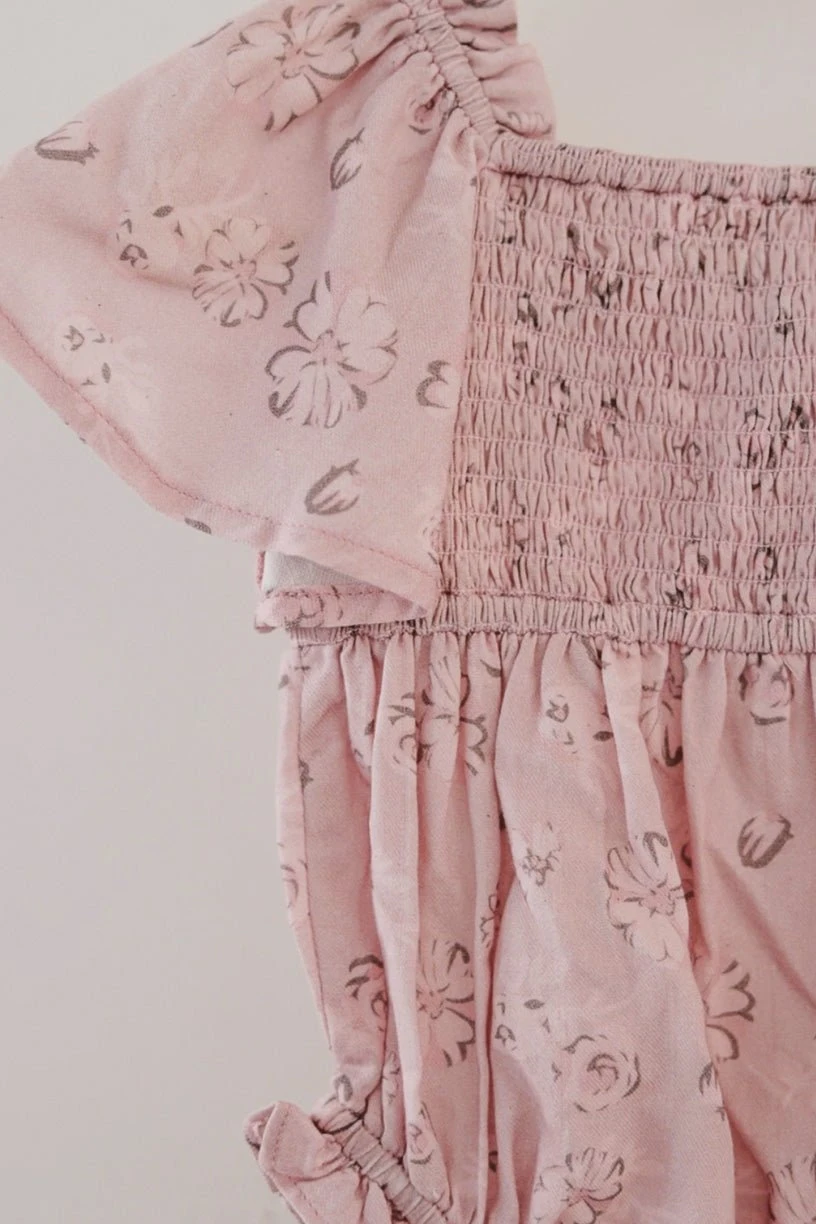 Baby Lennon Romper in Dusty Pink Baby Lennon Romper In Dusty Pink -Ivy City Co lennonbaby 4 516553