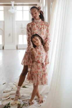Mini Eleanor Dress In Pink Floral - FINAL SALE -Ivy City Co lovers2 23 843975