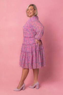 Lydia Dress In Pink Floral -Ivy City Co lydia Studio Easter24 3 900341
