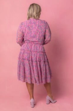 Lydia Dress In Pink Floral -Ivy City Co lydia Studio Easter24 4 777074