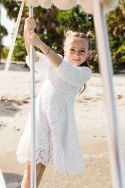 Mini Naomi Eyelet Dress