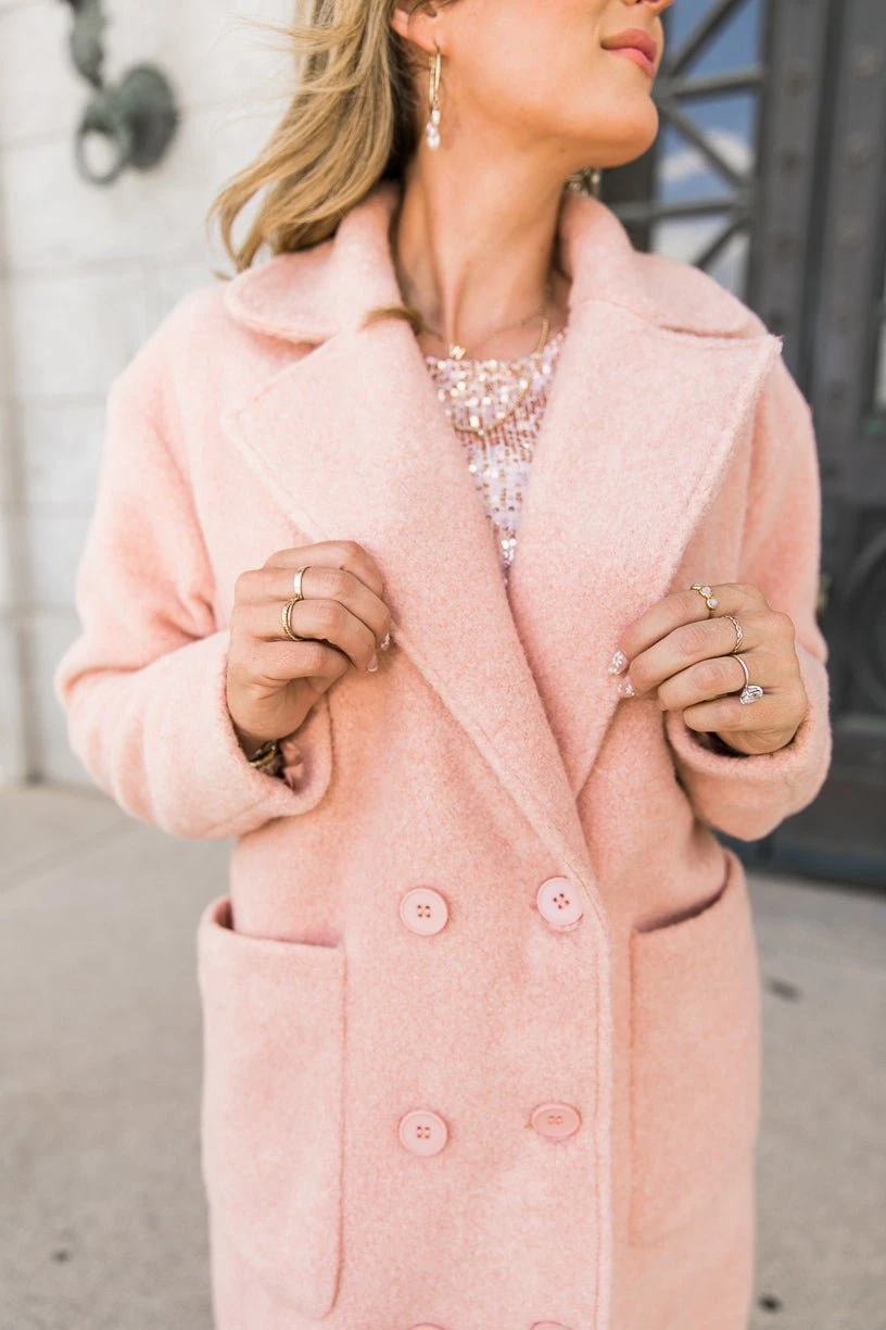 Polly Coat in Pink - FINAL SALE Polly Coat In Pink - FINAL SALE -Ivy City Co polly 20 264967