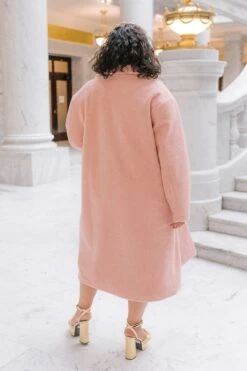Polly Coat In Pink - FINAL SALE 16 Polly Coat In Pink - FINAL SALE -Ivy City Co polly pink plus 07 893153