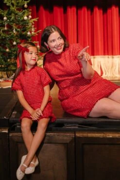 Reese Dress In Red - FINAL SALE -Ivy City Co reese holiday2 23 386872