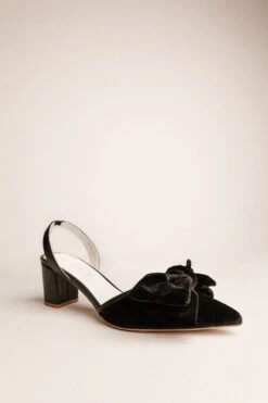 Eloise Black Bow Heel -Ivy City Co shoe 3