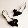Eloise Black Bow Heel -Ivy City Co shoe 5