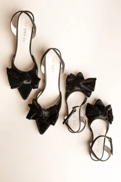 Eloise Black Bow Heel -Ivy City Co shoes 11 844937