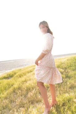 Short Madeline Dress In Pink - FINAL SALE 10 Short Madeline Dress In Pink - FINAL SALE -Ivy City Co short madeline pink 01 946792