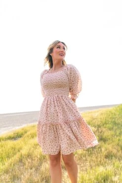 Short Madeline Dress In Pink - FINAL SALE 13 Short Madeline Dress In Pink - FINAL SALE -Ivy City Co short madeline pink 08 415381