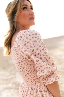 Short Madeline Dress In Pink - FINAL SALE 8 Short Madeline Dress In Pink - FINAL SALE -Ivy City Co short madeline pink 13 123273