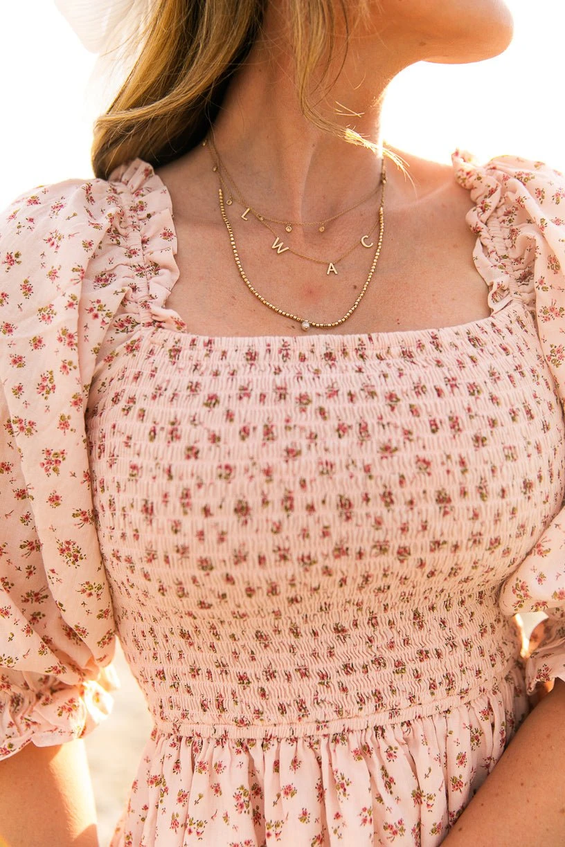 Short Madeline Dress in Pink - FINAL SALE Short Madeline Dress In Pink - FINAL SALE -Ivy City Co short madeline pink 15 552750