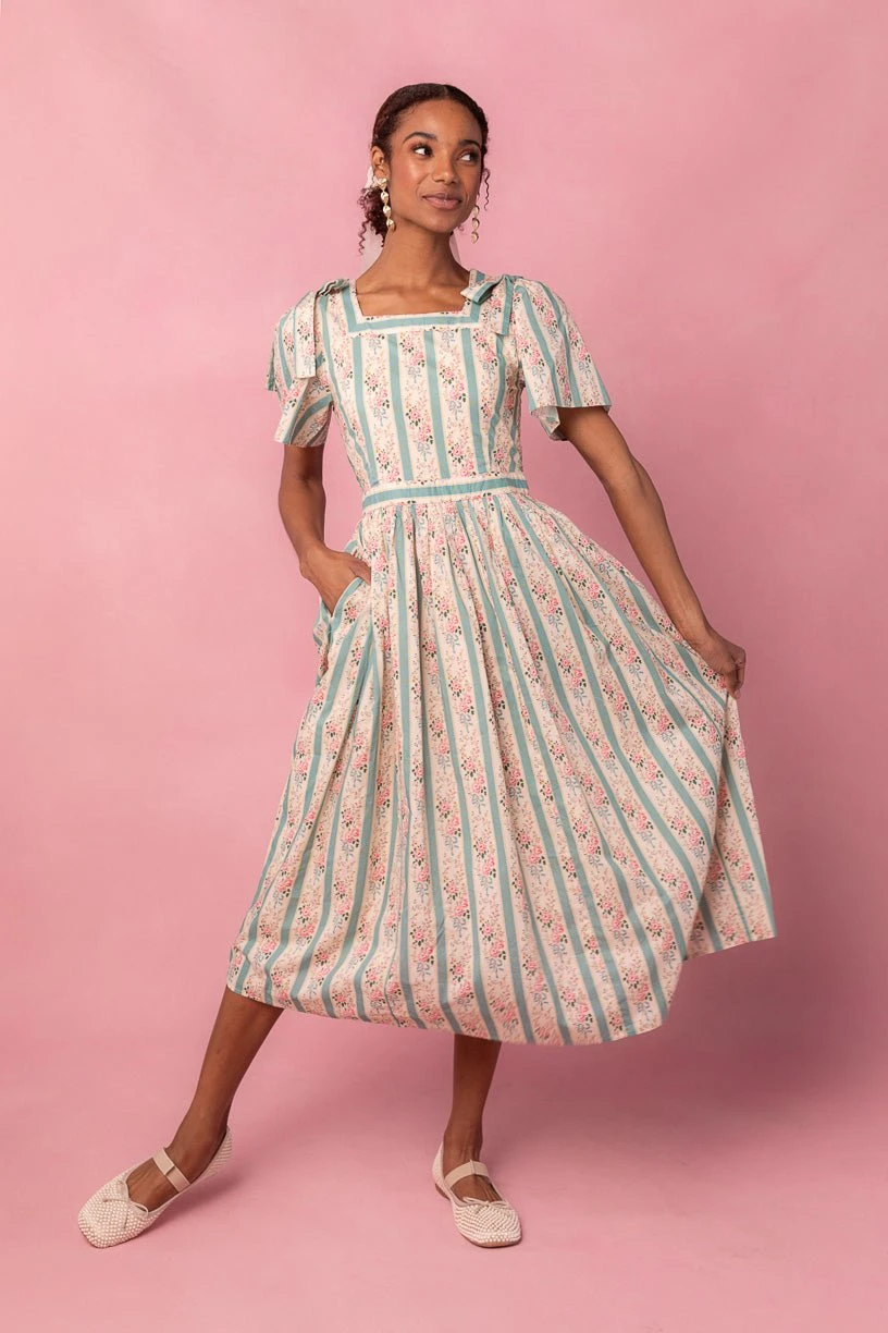 Sonnet Midi Dress in Vintage Rose Sonnet Midi Dress In Vintage Rose -Ivy City Co sonnet 01 395711