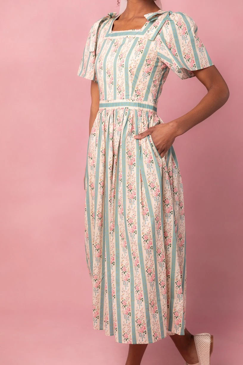Sonnet Midi Dress in Vintage Rose Sonnet Midi Dress In Vintage Rose -Ivy City Co sonnet 03 868874
