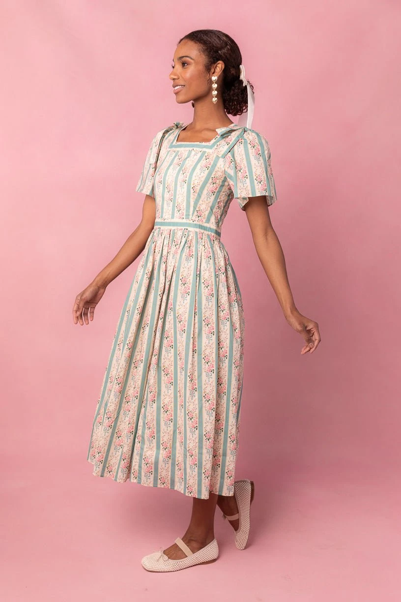 Sonnet Midi Dress in Vintage Rose Sonnet Midi Dress In Vintage Rose -Ivy City Co sonnet 04 268081