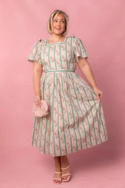 Sonnet Midi Dress In Vintage Rose 6 Sonnet Midi Dress In Vintage Rose -Ivy City Co sonnet 07 932803