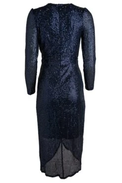 Starstruck Dress In Navy - FINAL SALE -Ivy City Co starstruck navy backcopy 126817