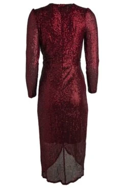 Starstruck Dress In Wine - FINAL SALE -Ivy City Co starstruck wine backcopy 2 986477