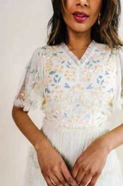 Annalise Dress In Light Yellow - FINAL SALE -Ivy City Co studio easter 123