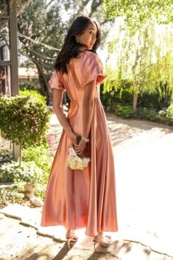 Tessie Dress In Apricot Crush -Ivy City Co tessie 08 198528