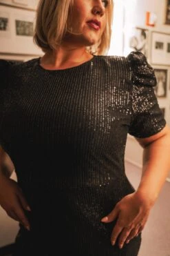 Starling Dress In Black Sequin -Ivy City Co web holiday2final starling 14 460438