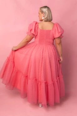 Wonderland Dress In Pink Hearts -Ivy City Co web valentinesday modestsizeinclusivedresses lovers 34