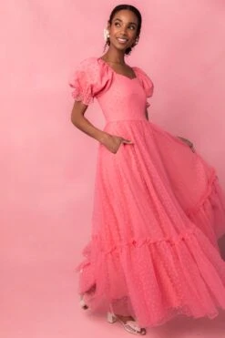 Wonderland Dress In Pink Hearts -Ivy City Co web valentinesday modestsizeinclusivedresses lovers 44