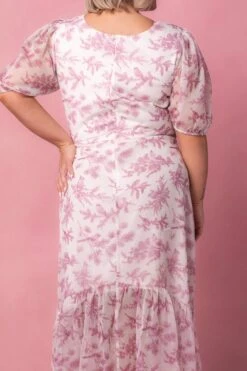 Wren Dress In Pink Toile - FINAL SALE -Ivy City Co wrenpink Studio Easter24 7 223896